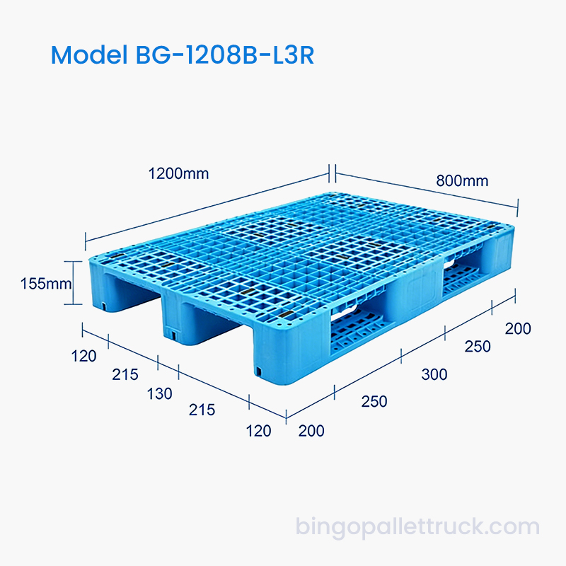 Princeps Virtus 1200x800mm III-Cursor Plastic Pallet cum Long Service Vita