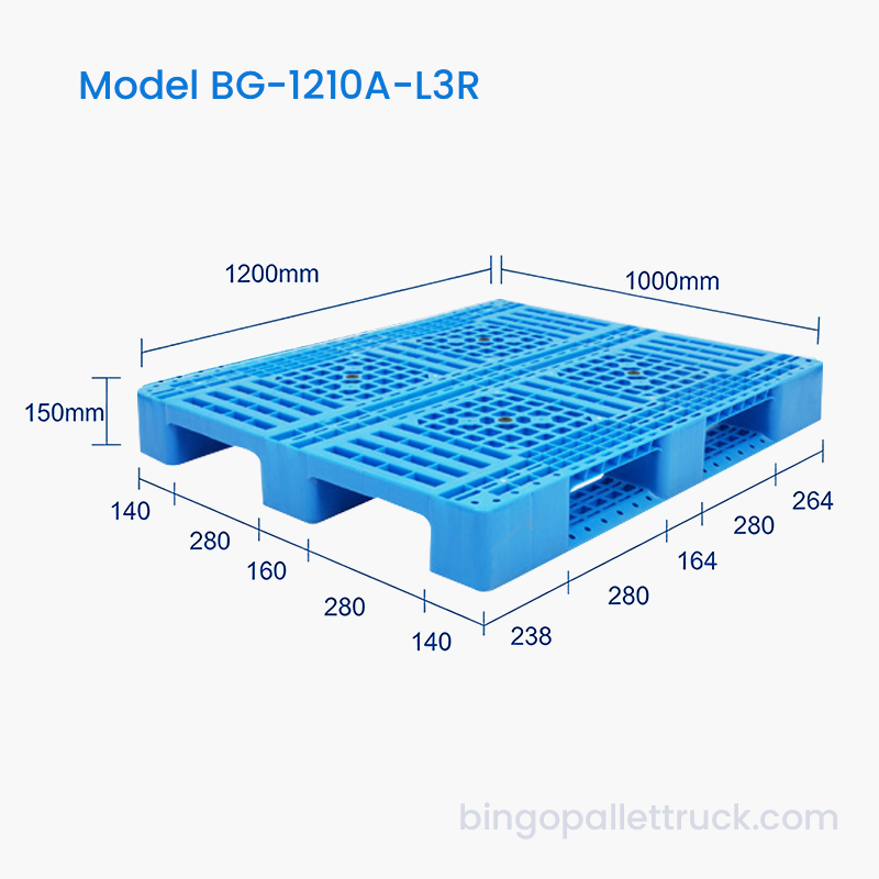 1200x1000mm PERFUSORIUS III Cursor Plastic Pallet in CELLA