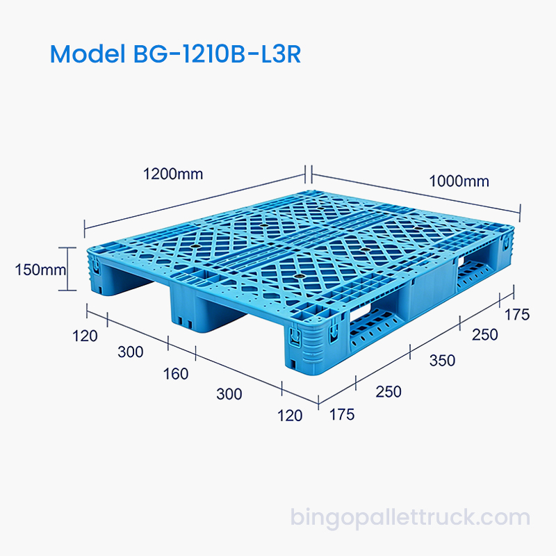 1200x1000mm Plastic Pallet cum Ferro Reinforcement pro CELLA