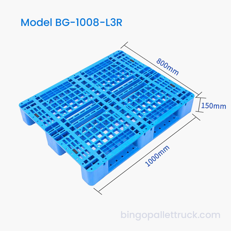 1000×800mm 3-Cursor HDPE Plastic Pallet pro CELLA Racing