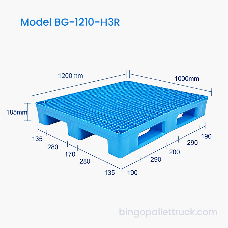 1200x1000mm Gravis Officium 3 Cursor Plastic Pallet