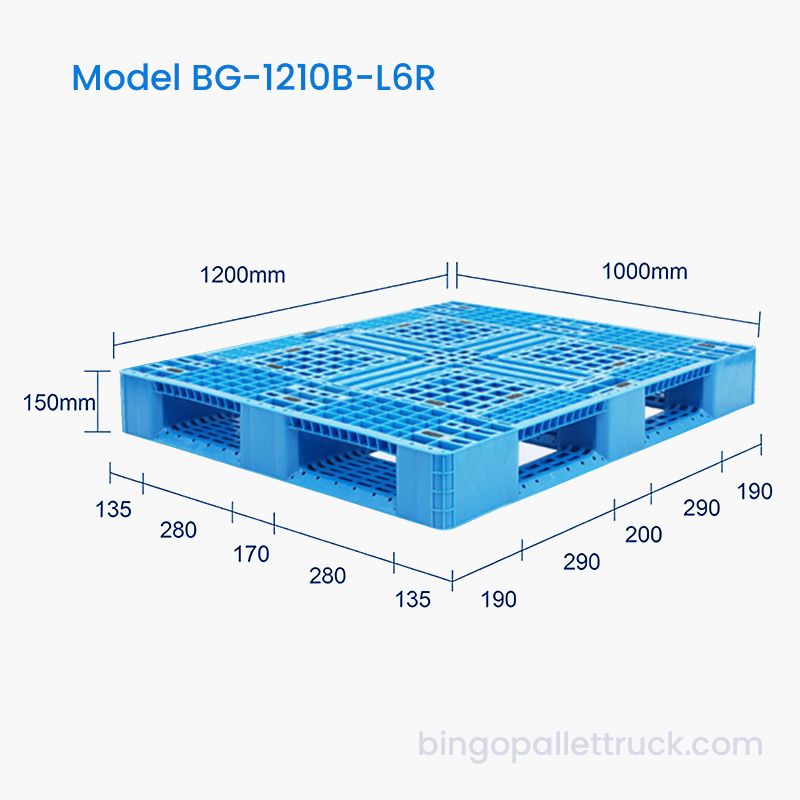 1200×1000mm Sex Cursor Lux Officium Plastic Pallet
