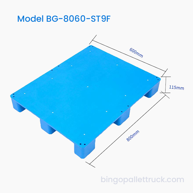 800×600mm Solidum Top IX Pedes Lux Pietas Plastic Pallet