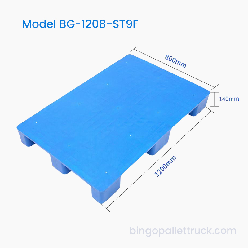 Recyclable 1200x800mm solidus Top IX Crura Plastic Pallet pro Logistics