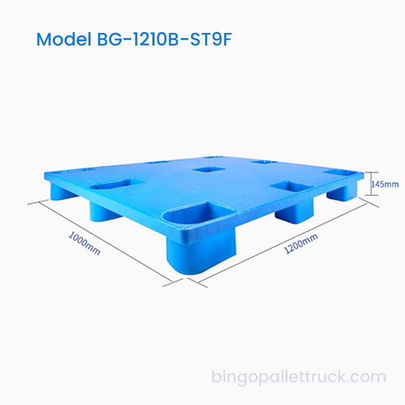 1200×1000mm Nestable Solidum Top IX Crura Lux Officium Plastic Pallet