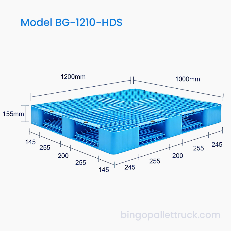 1200x1000mm Duplex Sided Plastic Pallet pro Gravis Logistics
