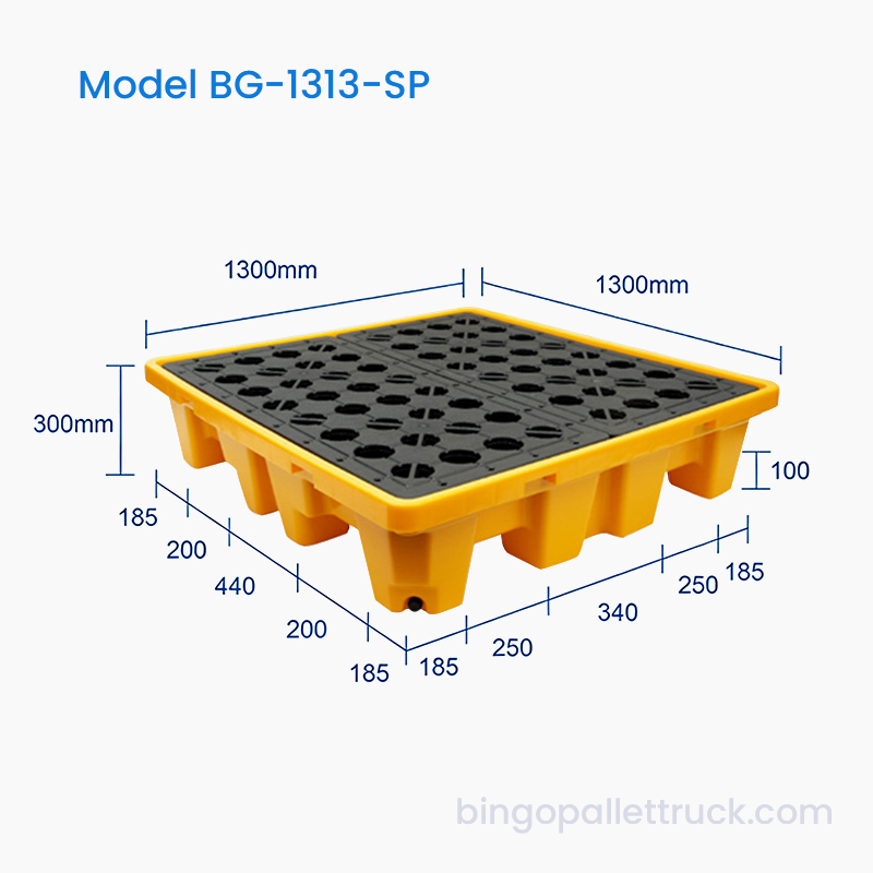 1300x1300mm Leak Probatur Spill Pallet in IV Drums