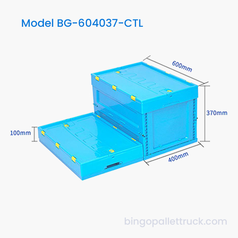 69L Maximum Capacity Collapsible Plastic Tote with Lid