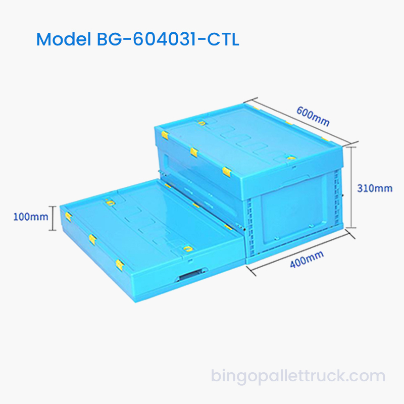 57L Collapsible Plastic Tote with Lid for CELLA PRAECLUSIO