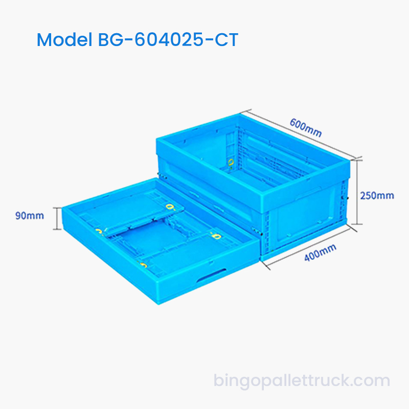 47L Collapsible Plastic Tote Box for Industrial CELLA