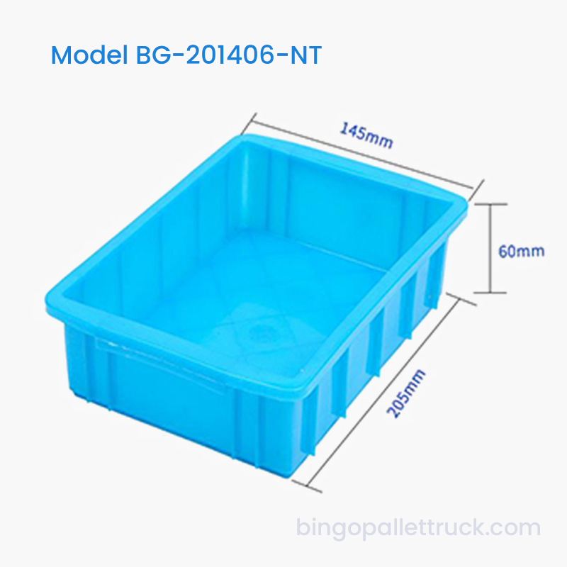 1L HDPE Nestable Plastic Tote Box pro Small Food PRAECLUSIO