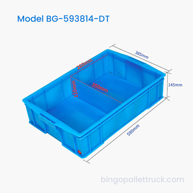 II-Compartment Dividable plastic Tote Box pro Industrial Usus