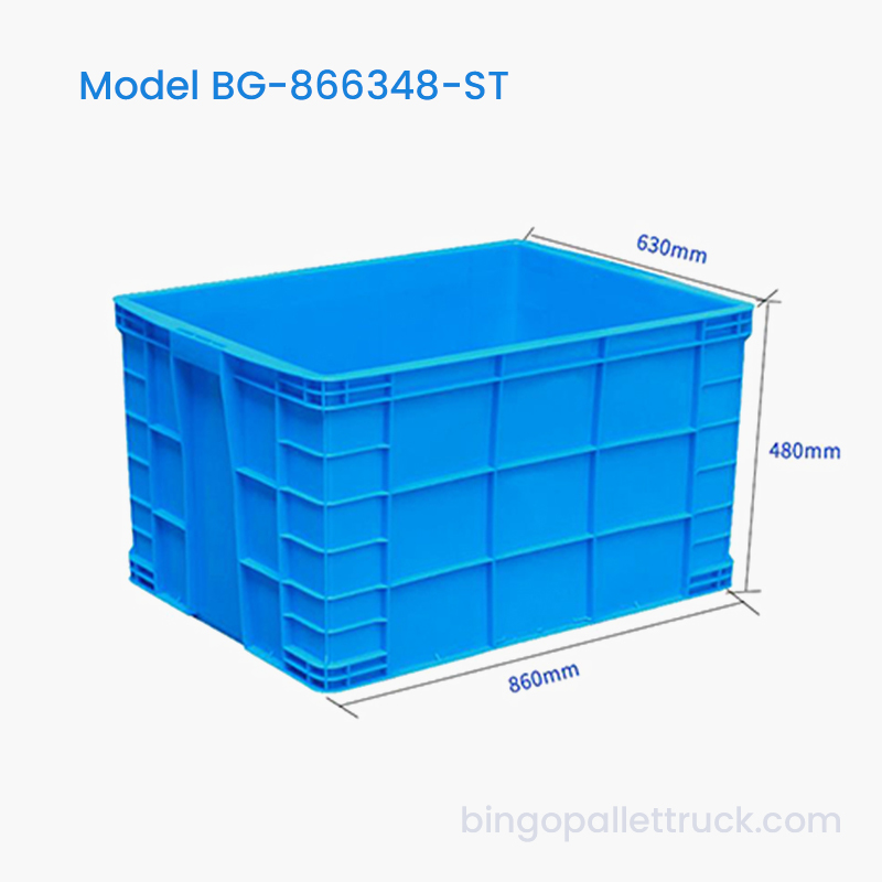 212L Large Industrial Stackable Plastic Tote Box