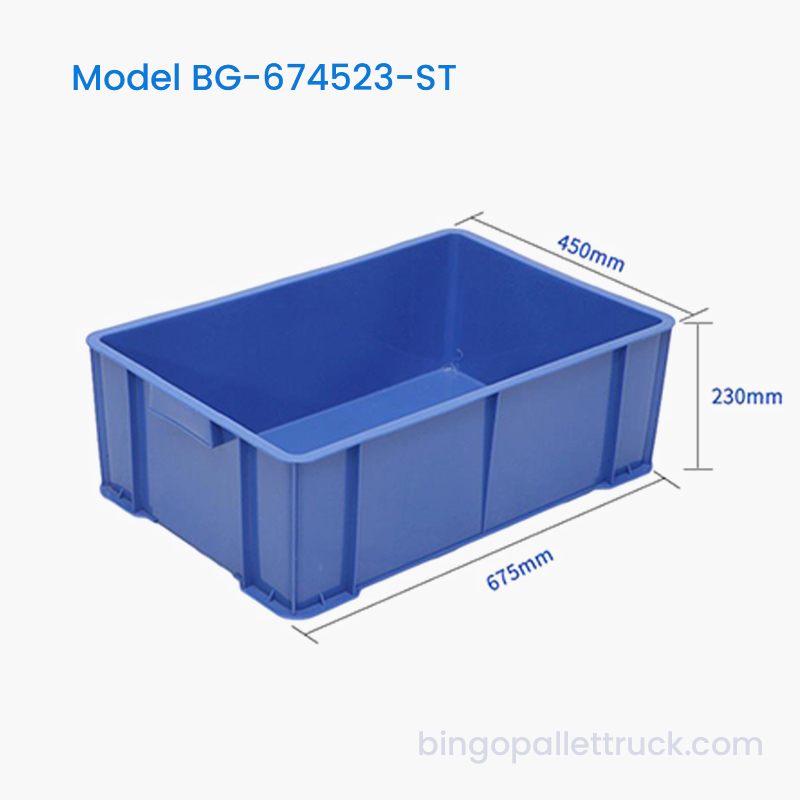 58L Stackable Plastic Tote Box pro Food repono et onerariam