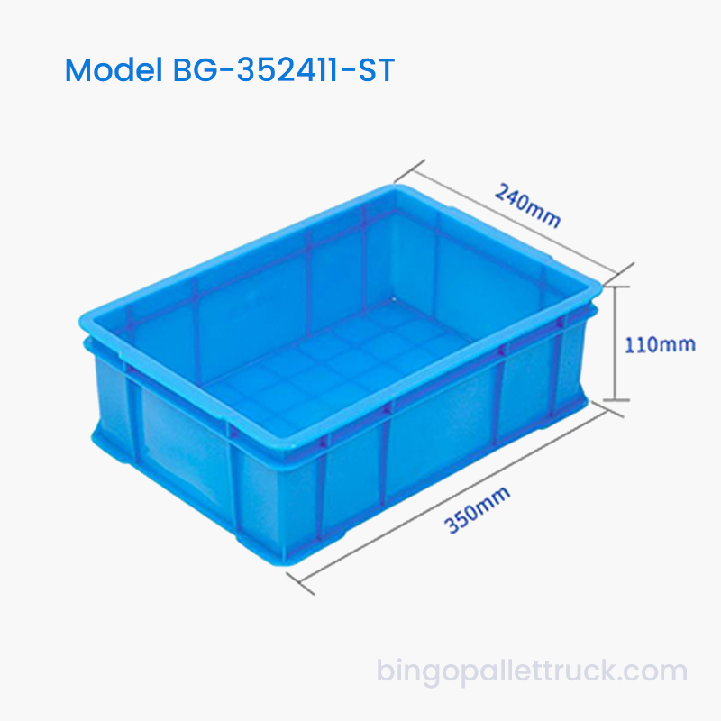 6L HDPE Stackable Plastic Tote Box pro Daily PRAECLUSIO