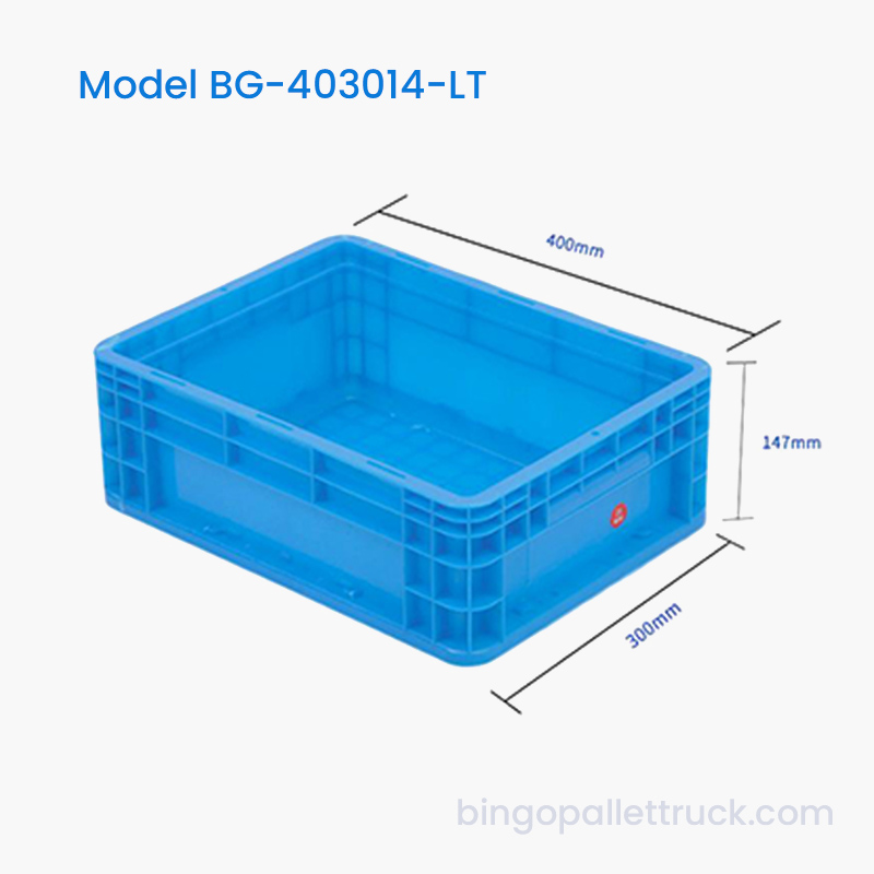 14L Logistics Plastic Tote Box for Warehouse PRAECLUSIO