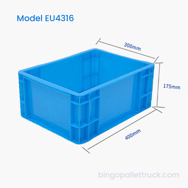 16L Dura EU Plastic Tote Box Industrial Storage Bin for Workshop