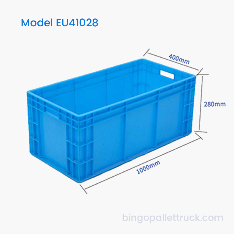 94L Stable Stackable EU Plastic Tote Box for Gravis Logistics Use