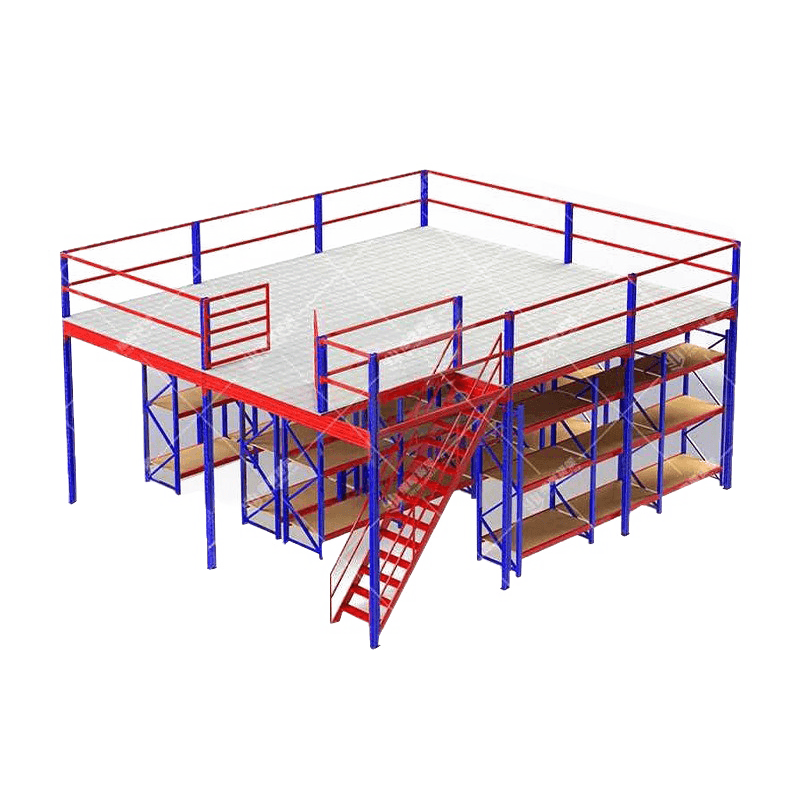 Customized Mezzanine Racking for Gravi-Officium Multi-Level Intelligent Storage Solution
