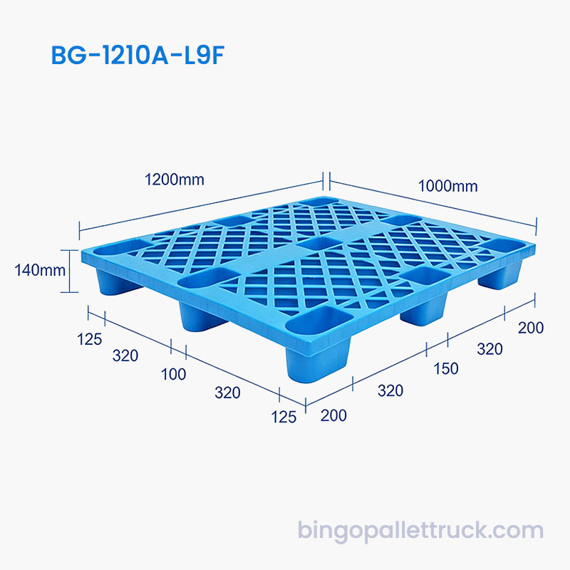 1200x1000mm Lightweight Plastic Pallet for Warehouse