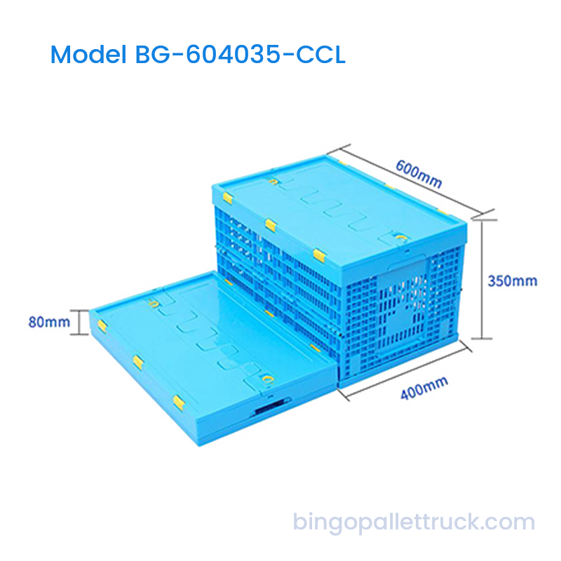 65L Space Salvia Collapsible Crate Plastic cum Lid