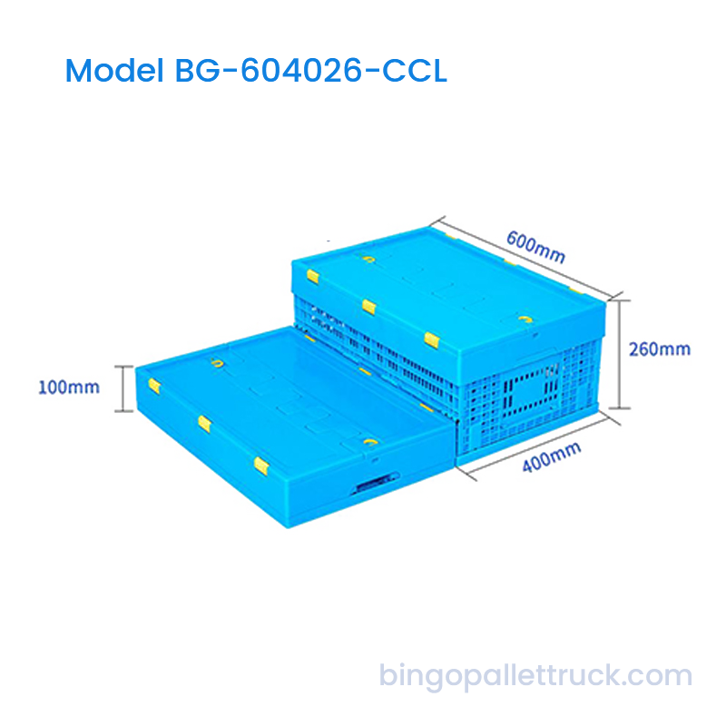 47L Collapsible plastic Crate with Lid for Logistics Repono?