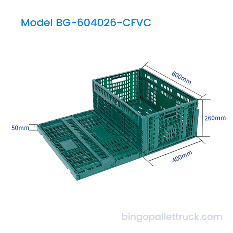 50L Collapsible Fructus et Vegetabilis Crate pro agriculturae usu