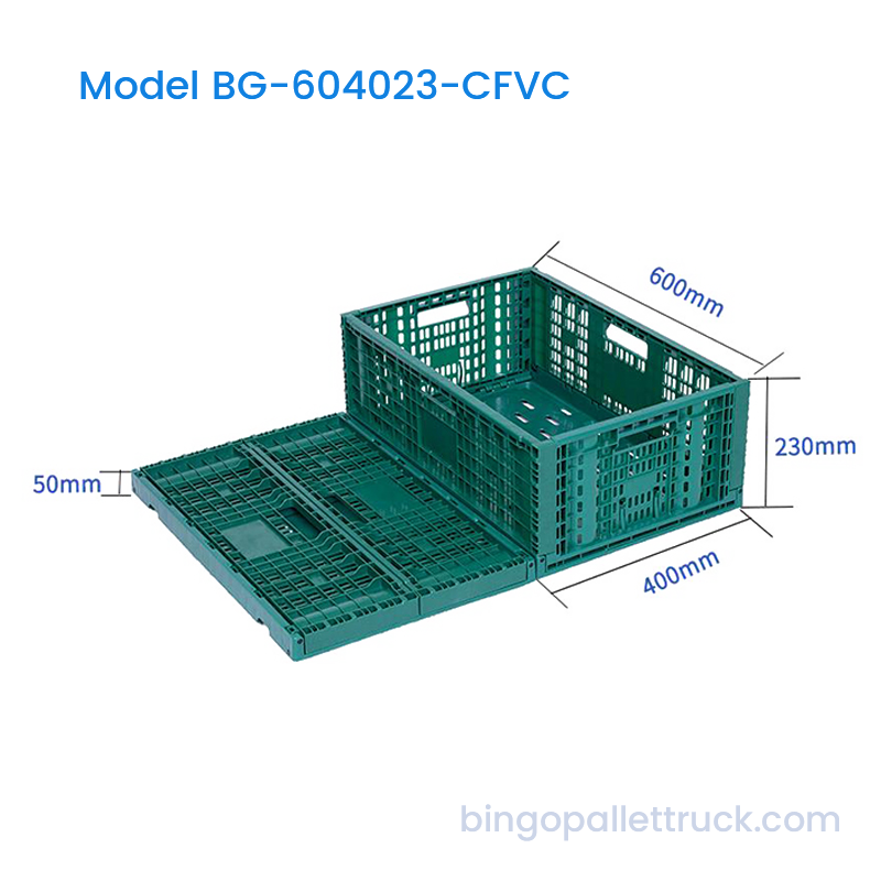44L Collapsible PP Crate pro Fructibus et Vegetabili Repono