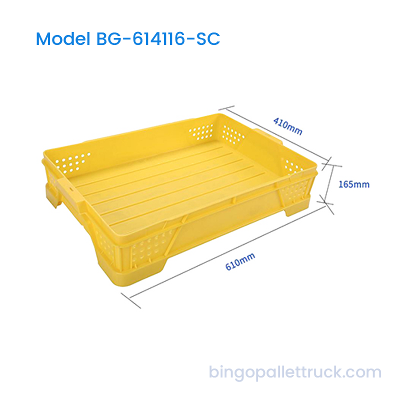 22L HDPE Stackable Ventilata plastic Crate pro Persici PRAECLUSIO