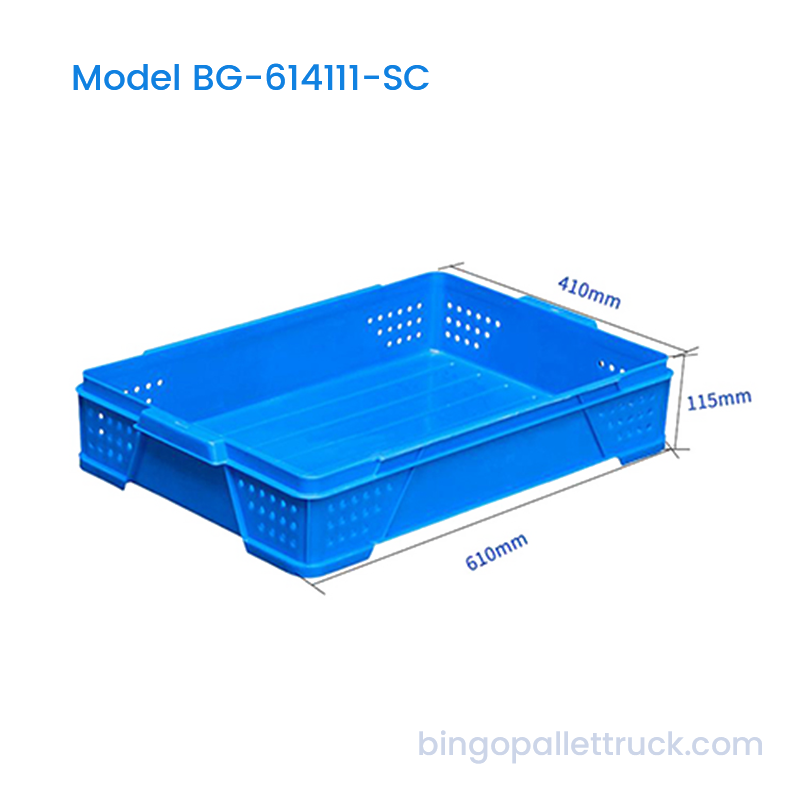 22L Stackable HDPE Plastic Panis Crate pro Pistrina Usus