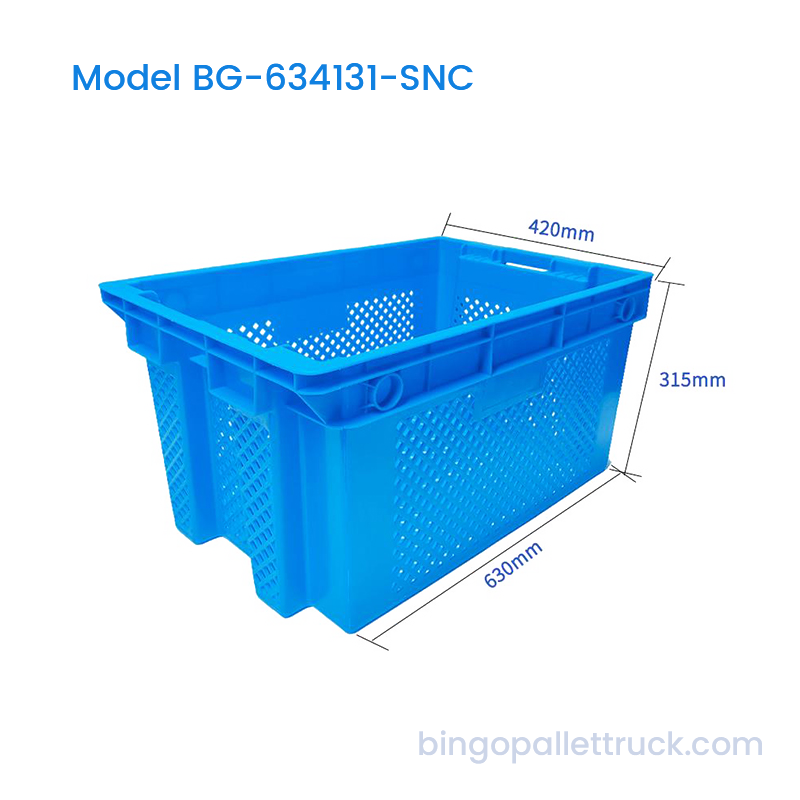 71L HDPE Stack and Nidus Plastic Crate pro Agriculture