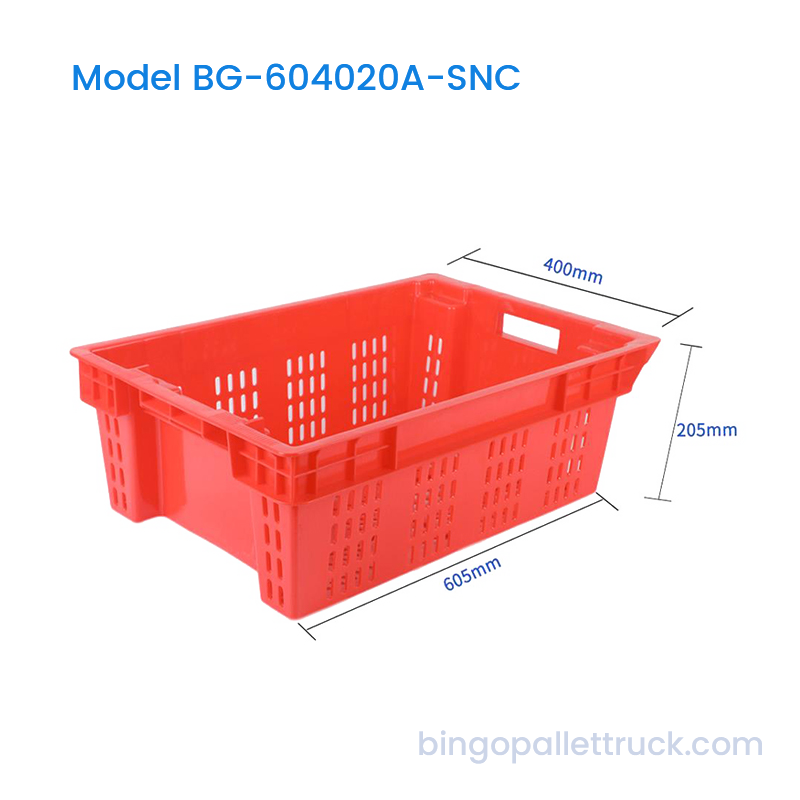 40L Stackable plena ventilata nidificans facite Basket pro Supermarket
