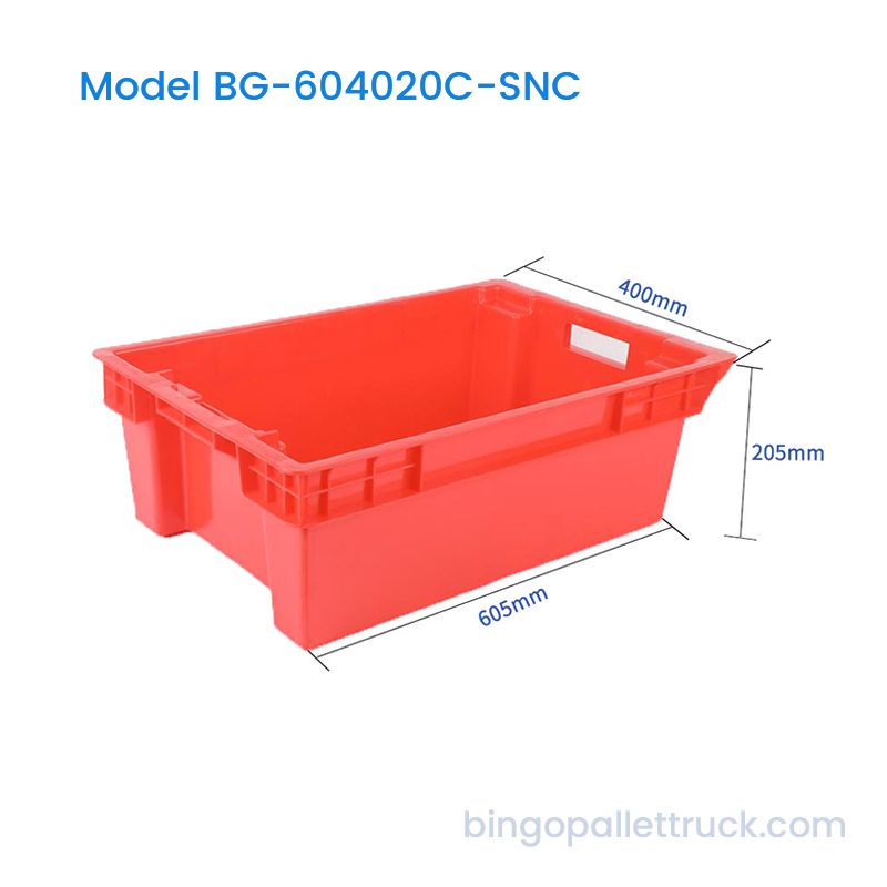 40L Plene inclusum Stackable et nestable Cratetem