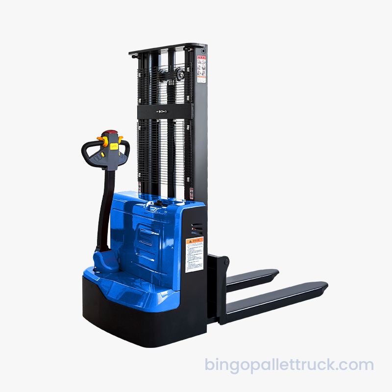 1500kg Electric Walkie Stacker Industrial Leva Truck