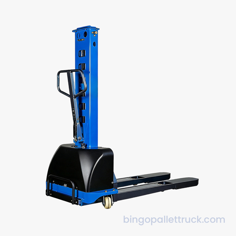 1000kg plena Electric sui sublevantem Stacker ad CARRUS Cauda leva et terrae Loading