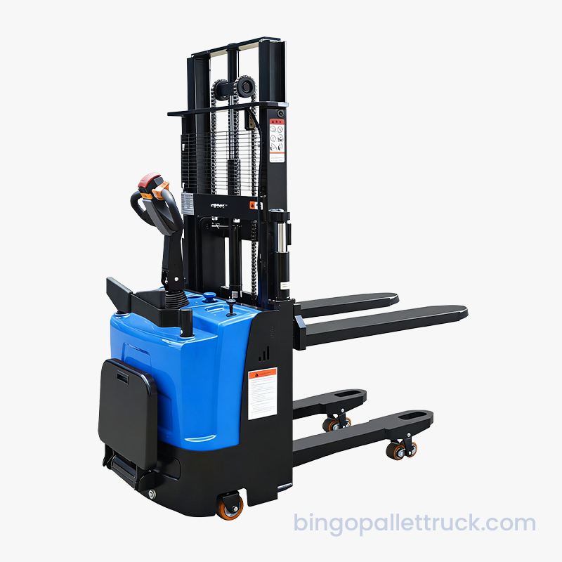 1500kg Duplex Leva Electric Sta-in Pallet Stacker ad efficiens Pallet Stacking