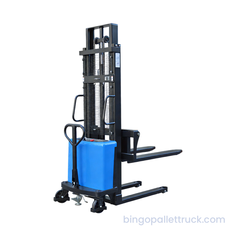 1500kg Quidem Electric Stacker pro Parvus CELLA usus