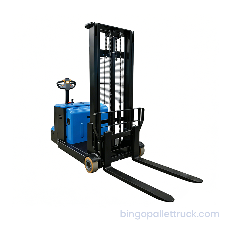 1500kg counterbalanced Electric Walkie Stacker pro gravis Officium CELLA usus